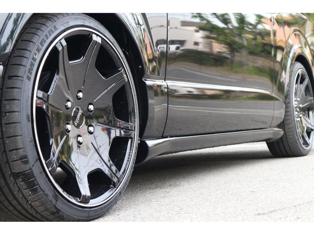 スーパーGL ダークプライムII IFUUカスタムコンプリートアルパインナビ12.8inフリップダウンモニターベットキットバケットシートカバーウッドインテリアバットフェイスボンネットIdentityフルエアロ20inアルミLEDテール(15枚目)