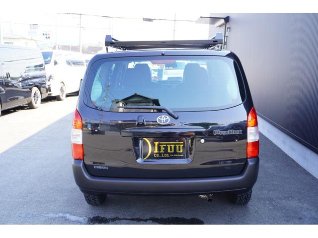 プロボックス F カスタムギアリフトアップDynastyGROUNDバンパーLEDヘッドライトラプター塗装DピラースピーカキットCFマットコーデュロイバケットシートカバー助手席テーブル地ナビピアノブラックインテリア(27枚目)