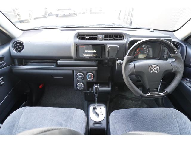 プロボックス F カスタムギアリフトアップDynastyGROUNDバンパーLEDヘッドライトラプター塗装DピラースピーカキットCFマットコーデュロイバケットシートカバー助手席テーブル地ナビピアノブラックインテリア(48枚目)