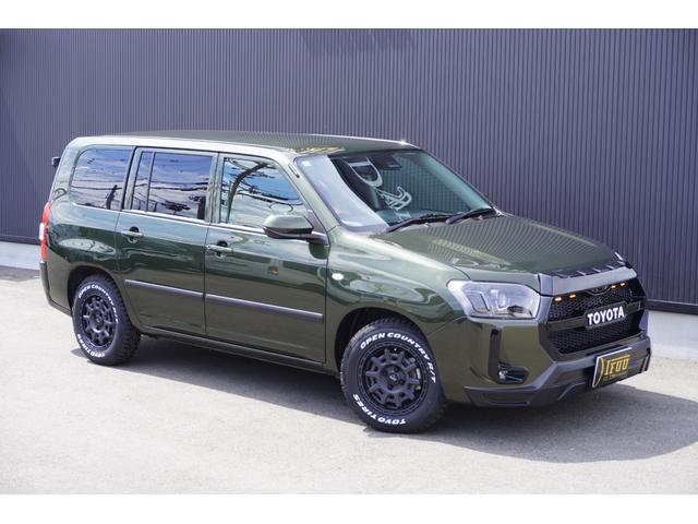 プロボックス ハイブリッドＦ　カスタムギアコンプリートＤｙｎａｓｔｙＧＲＯＵＮＤ前後バンパーＬＥＤプロジェクターヘッドライトＲＴタイヤコーデュロイバケットシートカバーＤピラースピーカーアッシュウッドインテリア助手席テーブル（2枚目）