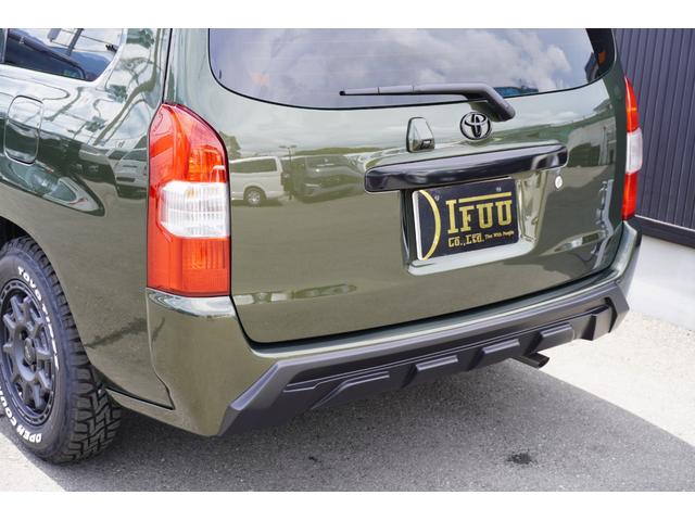 プロボックス ハイブリッドＦ　カスタムギアコンプリートＤｙｎａｓｔｙＧＲＯＵＮＤ前後バンパーＬＥＤプロジェクターヘッドライトＲＴタイヤコーデュロイバケットシートカバーＤピラースピーカーアッシュウッドインテリア助手席テーブル（29枚目）