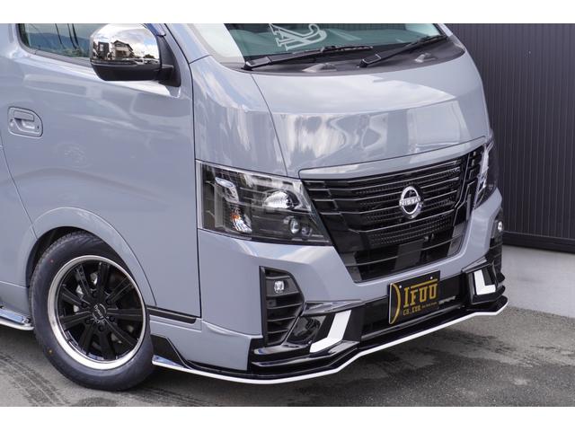 キャラバン ロンググランドプレミアムＧＸ　ＤｙｎａｓｔｙＧＴ－ｖフルエアロカスタムコンプリートオーバーフェンダー１７ｉｎアルミバケットシートカバーベットキット重歩行用フロアシートラゲッジサイドテーブル地ナビ後席モニターセンターコンソール（7枚目）