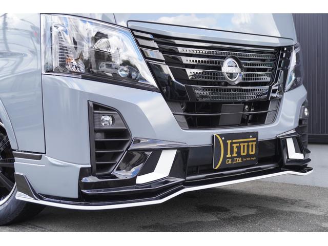 キャラバン ロンググランドプレミアムＧＸ　ＤｙｎａｓｔｙＧＴ－ｖフルエアロカスタムコンプリートオーバーフェンダー１７ｉｎアルミバケットシートカバーベットキット重歩行用フロアシートラゲッジサイドテーブル地ナビ後席モニターセンターコンソール（11枚目）