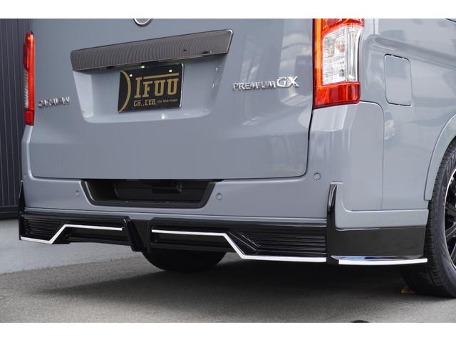 キャラバン ロンググランドプレミアムＧＸ　ＤｙｎａｓｔｙＧＴ－ｖフルエアロカスタムコンプリートオーバーフェンダー１７ｉｎアルミバケットシートカバーベットキット重歩行用フロアシートラゲッジサイドテーブル地ナビ後席モニターセンターコンソール（24枚目）