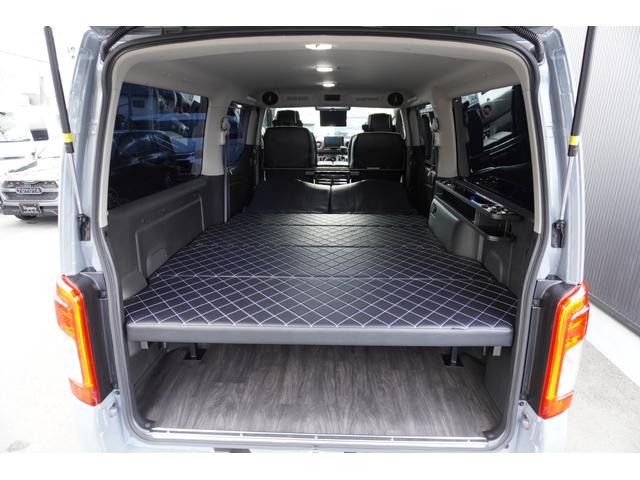 キャラバン ロンググランドプレミアムＧＸ　ＤｙｎａｓｔｙＧＴ－ｖフルエアロカスタムコンプリートオーバーフェンダー１７ｉｎアルミバケットシートカバーベットキット重歩行用フロアシートラゲッジサイドテーブル地ナビ後席モニターセンターコンソール（51枚目）