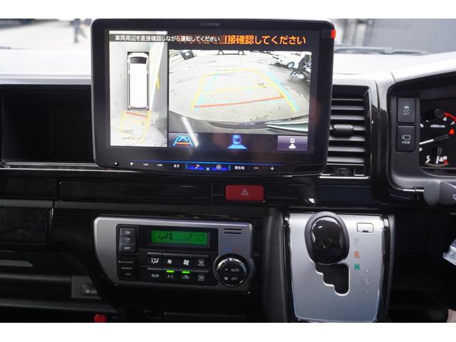 ハイエースワゴン ＧＬ　登録済未使用車３列目対面ラウンジベッド家具オプションベッドフローリングテーブルカスタムコンプリートＩＦ－ＷＢ８フルフラット対面ラウンジアルパインＢＩＧＸ１１ナビ後席１２．８モニターセンターコンソール（53枚目）