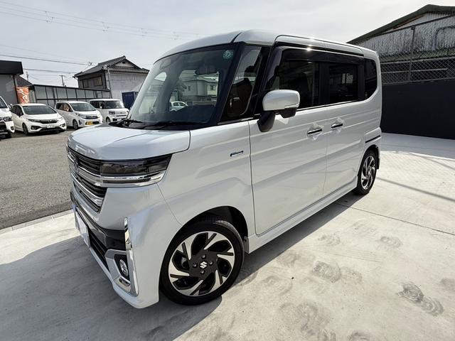 スペーシアカスタム ハイブリッドXSターボ 全方位モニター付ナビTV スズキコネクト ルームミラー型ドラレコ ETC HUD 禁煙 シートヒーター ステアヒーター TVキャンセラー セーフティサポート 両側パワスラ フルLED デジタルメーター(25枚目)