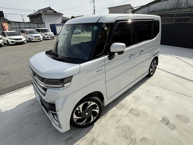 スペーシアカスタム ハイブリッドXSターボ 全方位モニター付ナビTV スズキコネクト ルームミラー型ドラレコ ETC HUD 禁煙 シートヒーター ステアヒーター TVキャンセラー セーフティサポート 両側パワスラ フルLED デジタルメーター(26枚目)