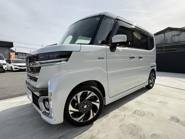 スペーシアカスタム ハイブリッドXSターボ 全方位モニター付ナビTV スズキコネクト ルームミラー型ドラレコ ETC HUD 禁煙 シートヒーター ステアヒーター TVキャンセラー セーフティサポート 両側パワスラ フルLED デジタルメーター(27枚目)