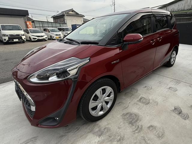 シエンタ ファンベースG 純正9インチSDナビフルセグTV パノラマビューモニター LEDランプパッケージ シートヒーター ハンドルヒーター ETC ソナーFR セーフティーセンス 禁煙車 両側パワスラLED(11枚目)