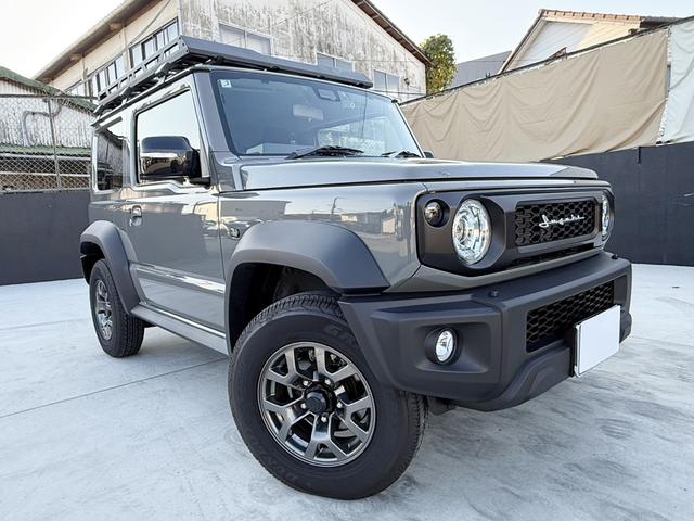 ジムニーシエラ JC アルパイン9インチナビTV Bカメラ リアラダー ルーフキャリア ETC 前後ドラレコ アームレスト ワンオーナー 禁煙車 セーフティーサポート 15AW LED フォグ シートヒーター(4枚目)