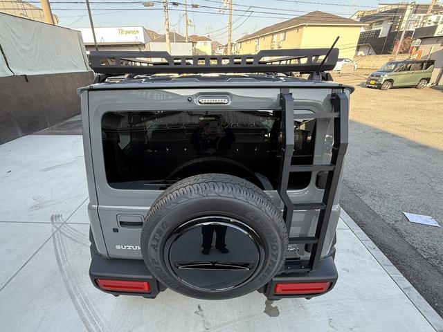 ジムニーシエラ JC アルパイン9インチナビTV Bカメラ リアラダー ルーフキャリア ETC 前後ドラレコ アームレスト ワンオーナー 禁煙車 セーフティーサポート 15AW LED フォグ シートヒーター(18枚目)