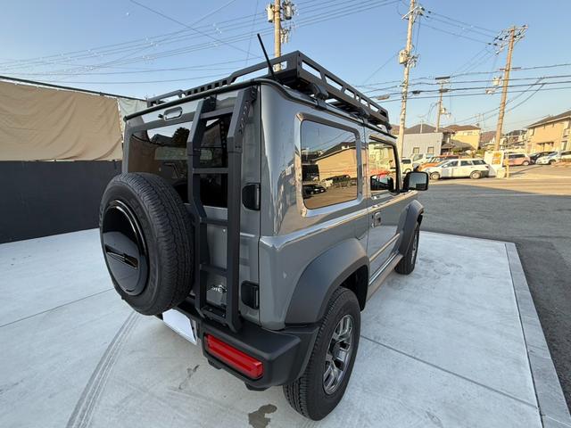 ジムニーシエラ JC アルパイン9インチナビTV Bカメラ リアラダー ルーフキャリア ETC 前後ドラレコ アームレスト ワンオーナー 禁煙車 セーフティーサポート 15AW LED フォグ シートヒーター(22枚目)