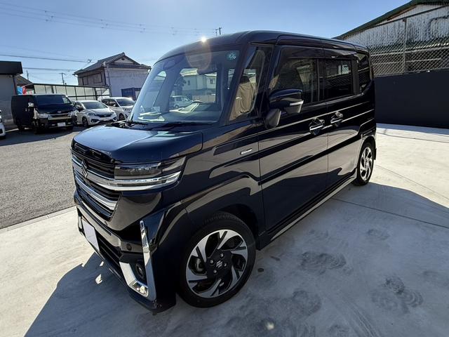 スペーシアカスタム ハイブリッドＸＳターボ　全方位モニター付メモリーナビ　スズキコネクト　ＴＶ　シートヒーター　ステアヒーター　ミラー型ドラレコ　ＥＴＣ　ＨＵＤ　両側パワスラ　セーフティサポート　フルＬＥＤランプ　革巻きハンドル　パドルシフト（25枚目）