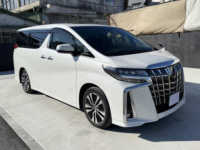 アルファード 2.5S Cパッケージ ムーンルーフ 純正後席モニター デジタルミラー BSM 9型DAナビTV 3眼LED ETC 前後ドラレコ パワートランク 合皮シート 快適温熱シート パワーシート ステアヒーター 前後左右独立AAC(2枚目)