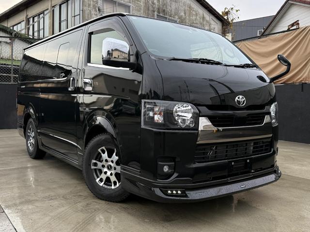 ハイエースバン スーパーＧＬ　ダークプライムＩＩ　モデリスタエアロＦＳＲ　ＴＲＤ１５インチＡＷ　１０型フローティングナビＴＶ　両側パワスラ　デジタルミラー　Ｂカメラ　ＥＴＣ　ＬＥＤランプ　ソナー　ハーフレザー　セーフティセンス　ＡＣ１００Ｖ電源（2枚目）