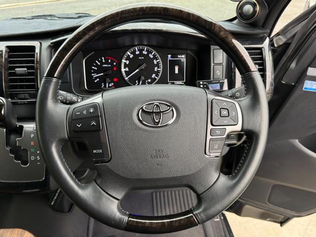ハイエースバン スーパーＧＬ　ダークプライムＩＩ　モデリスタエアロＦＳＲ　ＴＲＤ１５インチＡＷ　１０型フローティングナビＴＶ　両側パワスラ　デジタルミラー　Ｂカメラ　ＥＴＣ　ＬＥＤランプ　ソナー　ハーフレザー　セーフティセンス　ＡＣ１００Ｖ電源（32枚目）