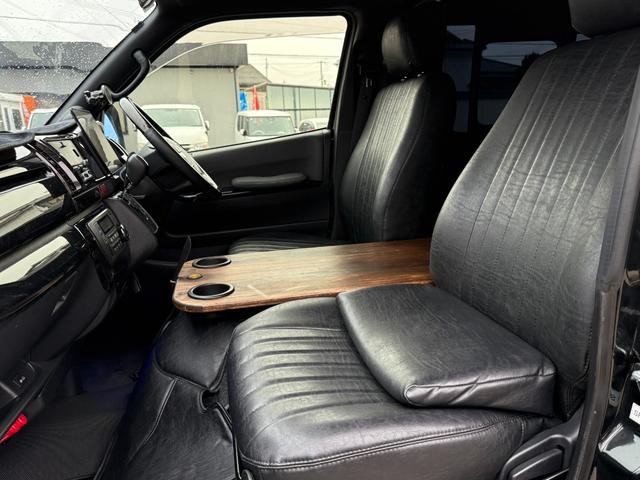 ハイエースバン スーパーＧＬ　ダークプライムＩＩ　モデリスタエアロＦＳＲ　ＴＲＤ１５インチＡＷ　１０型フローティングナビＴＶ　両側パワスラ　デジタルミラー　Ｂカメラ　ＥＴＣ　ＬＥＤランプ　ソナー　ハーフレザー　セーフティセンス　ＡＣ１００Ｖ電源（58枚目）