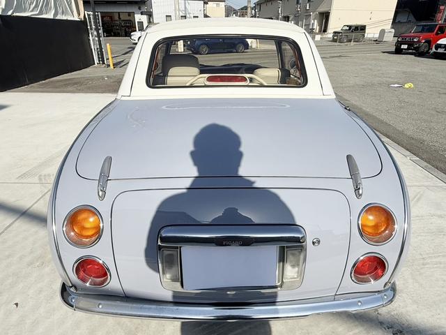 フィガロ ベースグレード R6年同色オールペン R6年幌張替 R6年タイミングベルト交換 内張り張替え済 シート張替済 トリム インパネ張替え済 コーテング施工 キーレス スペアキー ETC 純正OPバイザー禁煙車(33枚目)