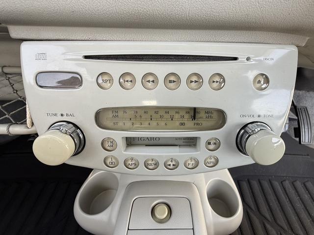 フィガロ ベースグレード R6年同色オールペン R6年幌張替 R6年タイミングベルト交換 内張り張替え済 シート張替済 トリム インパネ張替え済 コーテング施工 キーレス スペアキー ETC 純正OPバイザー禁煙車(52枚目)