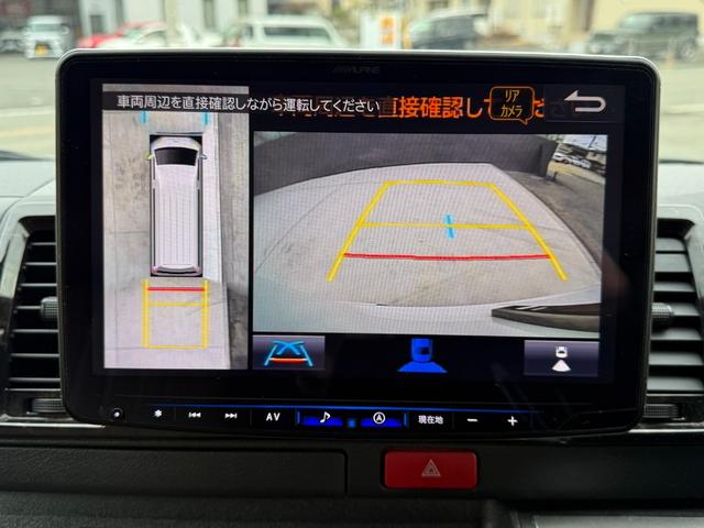 ハイエースバン スーパーＧＬ　ダークプライムＩＩ　アルパインフローティングナビＴＶ　リアモニター　両側パパワスラ　デジタルミラー　３６０度ビュー　ソナーＦＲ　ベッドキッド　ドラレコ　ＬＥＤ　リアスピーカー　Ｆエアロ　１７ＡＷ（29枚目）