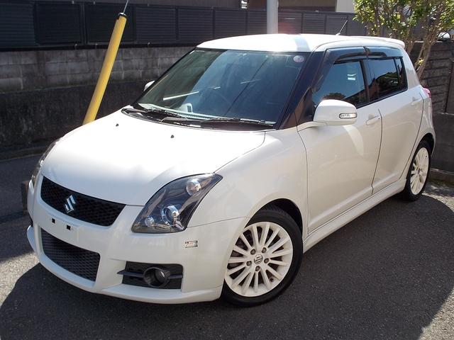スイフト スポーツ Sリミテッド 特別仕様車 純正レカロ/ハーフレザーシート 前後ドラレコ HDDナビ フルセグTV DVD再生 白16インチアルミホイール 盗難防止システム ドアミラーウインカー スマートキー ETC HID 禁煙車(2枚目)