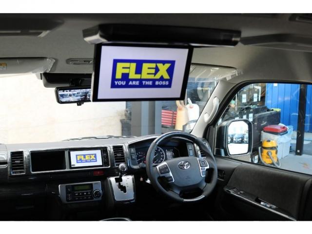 GL パーキングサポート FLEXベッドキットシートアレンジ ダブルモニター フローリング施工 Fスポイラー FLEX17インチAW ナスカータイヤ 1インチローダウン(18枚目)