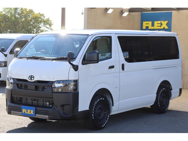 ハイエースバン ロングDX リヤクーラー・ヒーター付  FLEX T-Forceフロントスポイラー FLEX NEXUSCREST 16インチAW  FLEX ClassicLEDテールランプ パイオニア製SDナビ(31枚目)