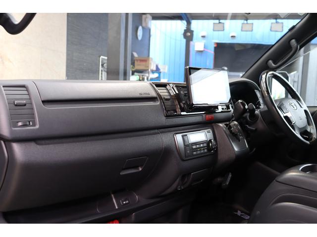 ハイエースバン スーパーGL ダークプライムII 新品TOYO オープンカントリーRTタイヤ 新品FLEX ネクサストレイル16インチAW 新品FLEX オーバーフェンダー KENWOODフローティングナビ 新品FLEX ベッドキット(37枚目)