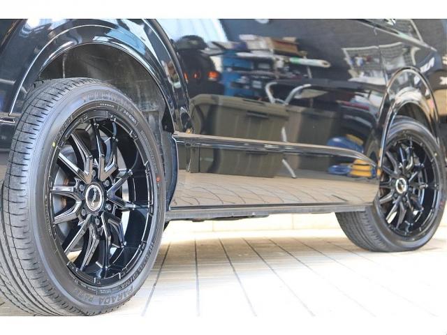 ハイエースワゴン ＧＬ　ロング　フロントスポイラーオーバーフェンダー　Ｄｅｌｆ０６　１８インチＡＷＴＯＹＯタイヤ１８インチＦＬＥＸアルティメットＬＥＤテールランプ純正７インチＳＤナビゲーション純正１０．２インチフリップダウンモニター（11枚目）