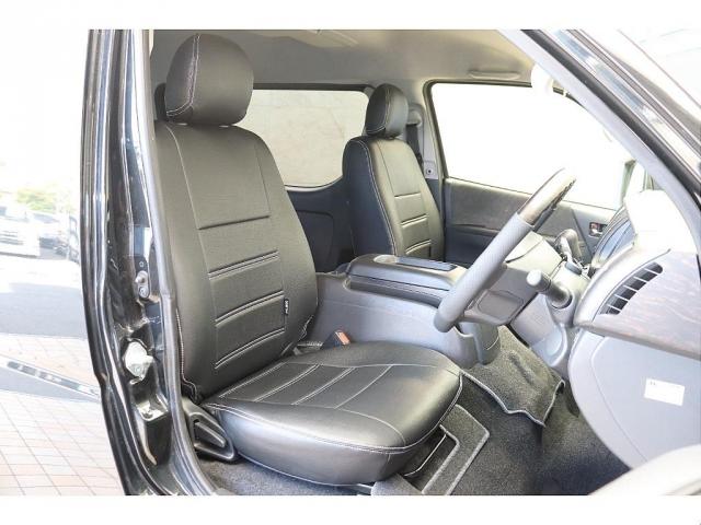ハイエースワゴン ＧＬ　ロング　フロントスポイラーオーバーフェンダー　Ｄｅｌｆ０６　１８インチＡＷＴＯＹＯタイヤ１８インチＦＬＥＸアルティメットＬＥＤテールランプ純正７インチＳＤナビゲーション純正１０．２インチフリップダウンモニター（13枚目）