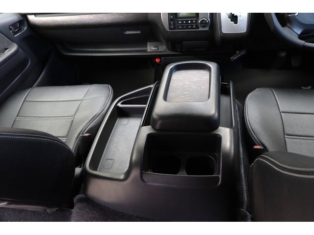 ハイエースワゴン ＧＬ　ロング　フロントスポイラーオーバーフェンダー　Ｄｅｌｆ０６　１８インチＡＷＴＯＹＯタイヤ１８インチＦＬＥＸアルティメットＬＥＤテールランプ純正７インチＳＤナビゲーション純正１０．２インチフリップダウンモニター（26枚目）