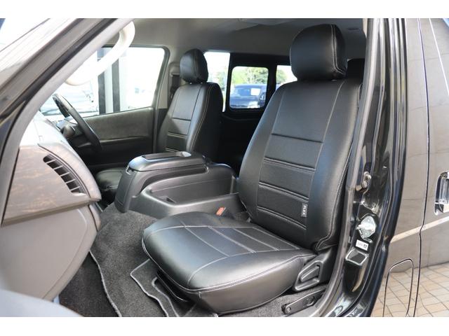 ハイエースワゴン ＧＬ　ロング　フロントスポイラーオーバーフェンダー　Ｄｅｌｆ０６　１８インチＡＷＴＯＹＯタイヤ１８インチＦＬＥＸアルティメットＬＥＤテールランプ純正７インチＳＤナビゲーション純正１０．２インチフリップダウンモニター（28枚目）