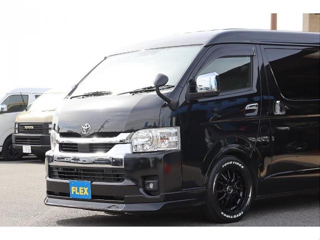 ハイエースワゴン 　ＧＬ　ＦＬＥＸ　Ｄｅｌｆｉｎｏフロントスポイラー　ＦＬＥＸ　オーバーフェンダー　２インチローダウン　新品ＦＬＥＸ　Ｄｅｌｆ０６　１７インチＡＷ　新品ＴＯＹＯタイヤ　ＦＬＥＸアルティメットテール（7枚目）