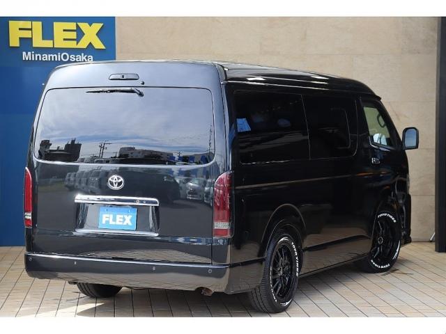 ハイエースワゴン 　ＧＬ　ＦＬＥＸ　Ｄｅｌｆｉｎｏフロントスポイラー　ＦＬＥＸ　オーバーフェンダー　２インチローダウン　新品ＦＬＥＸ　Ｄｅｌｆ０６　１７インチＡＷ　新品ＴＯＹＯタイヤ　ＦＬＥＸアルティメットテール（10枚目）