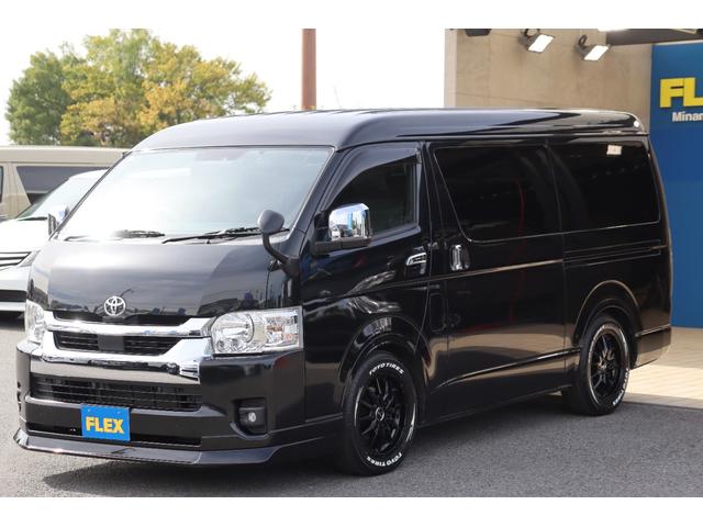 ハイエースワゴン 　ＧＬ　ＦＬＥＸ　Ｄｅｌｆｉｎｏフロントスポイラー　ＦＬＥＸ　オーバーフェンダー　２インチローダウン　新品ＦＬＥＸ　Ｄｅｌｆ０６　１７インチＡＷ　新品ＴＯＹＯタイヤ　ＦＬＥＸアルティメットテール（31枚目）