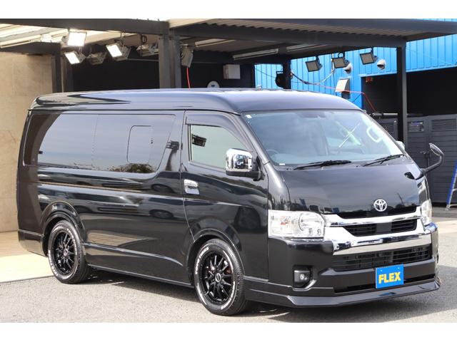 ハイエースワゴン 　ＧＬ　ＦＬＥＸ　Ｄｅｌｆｉｎｏフロントスポイラー　ＦＬＥＸ　オーバーフェンダー　２インチローダウン　新品ＦＬＥＸ　Ｄｅｌｆ０６　１７インチＡＷ　新品ＴＯＹＯタイヤ　ＦＬＥＸアルティメットテール（34枚目）