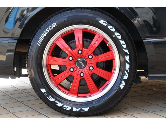 ハイエースバン ロングスーパーGL 新品FLEX Delfinoフロントスポイラー 新品FLEX Delfinoオーバーフェンダー 1.5インチローダウン ダイナスティ17インチAW 415COBRAプレステージLEDテールランプ(28枚目)