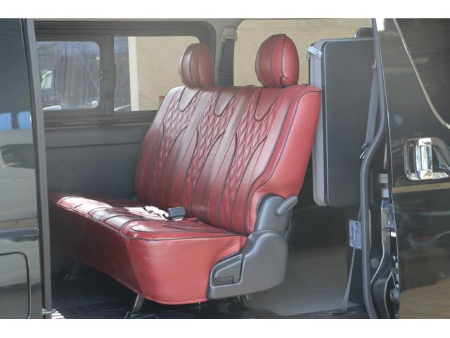 ハイエースバン ロングスーパーGL 新品FLEX Delfinoフロントスポイラー 新品FLEX Delfinoオーバーフェンダー 1.5インチローダウン ダイナスティ17インチAW 415COBRAプレステージLEDテールランプ(38枚目)