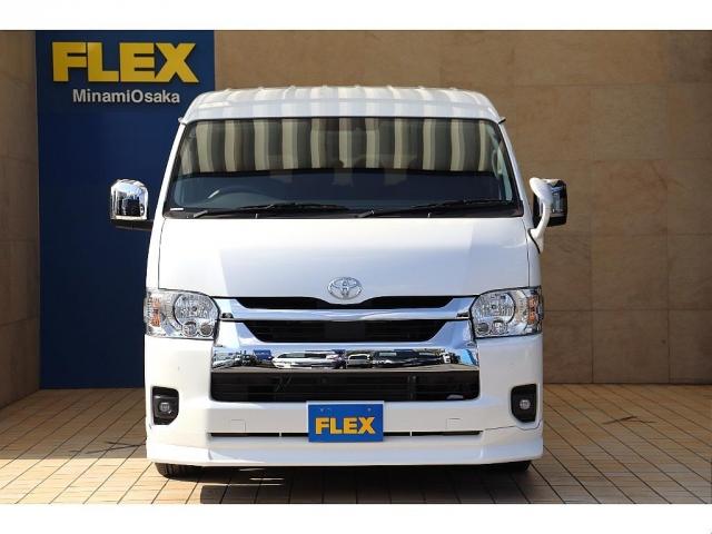 ハイエースワゴン 　ＦＬＥＸ　Ｄｅｌｆｉｎｏフロントスポイラー　ＦＬＥＸ　Ｄｅｌｆｉｎｏオーバーフェンダー　ＦＬＥＸ　Ｄｅｌｆ０３　１７インチＡＷ　グッドイヤーナスカータイヤ　ＦＬＥＸ　プレステージ　ＬＥＤテールランプ（6枚目）