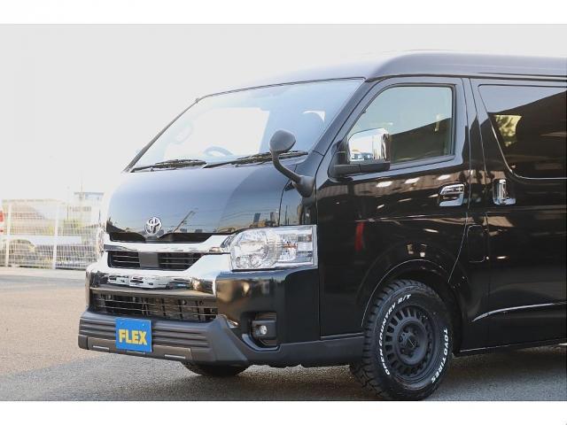 ハイエースワゴン ＧＬ　ロング　ＦＬＥＸ　Ｔフォースフロントスポイラー　ＦＬＥＸ　Ｄｅｌｆｉｎｏオーバーフェンダー　ＦＬＥＸ　ＮＣ１　１６インチＡＷ　ＴＯＹＯオープンカントリー１６インチタイヤ　ＦＬＥＸ　アルティメット　ＬＥＤテール（7枚目）