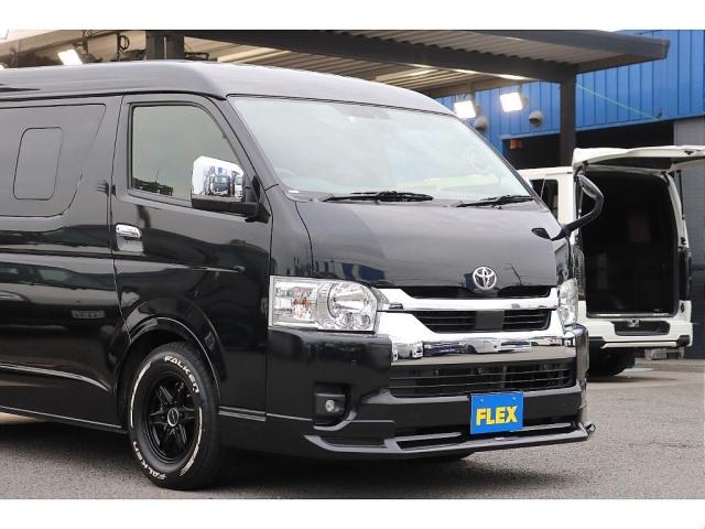 ハイエースワゴン 　ＭＯＤＥＬＬＩＳＴＡフロントスポイラー　レミューゼン　１５インチＡＷ　Ｐａｎａｓｏｎｉｃ製７インチＳＤナビ　アルパイン１２．８インチフリップダウンモニター　ビルトインＥＴＣ　ＦＬＥＸオーバーフェンダー（5枚目）