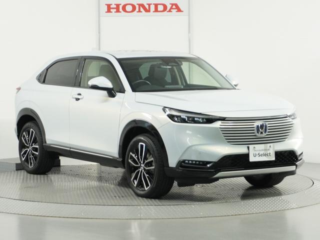 ヴェゼル e:HEVZ ワンオ-ナー 純正ナビ バックカメラ ドラレコ前後 ETC2.0 ワイヤレス充電器 シートヒーター ステアリングヒーター 電動テールゲート プレミアムサンライトホワイト ハイブリッドZ ハーフレザー(72枚目)