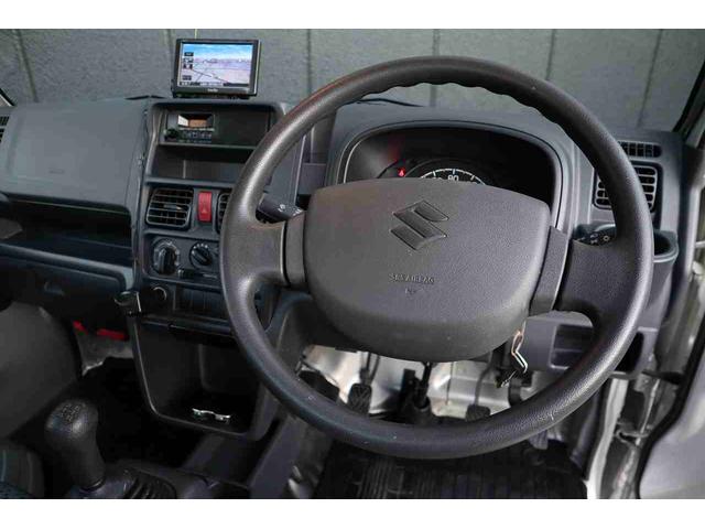 キャリイトラック ＫＣエアコン・パワステ　ポータブルナビ　ＥＴＣ　外品ＡＷ　新品バッテリー（12枚目）