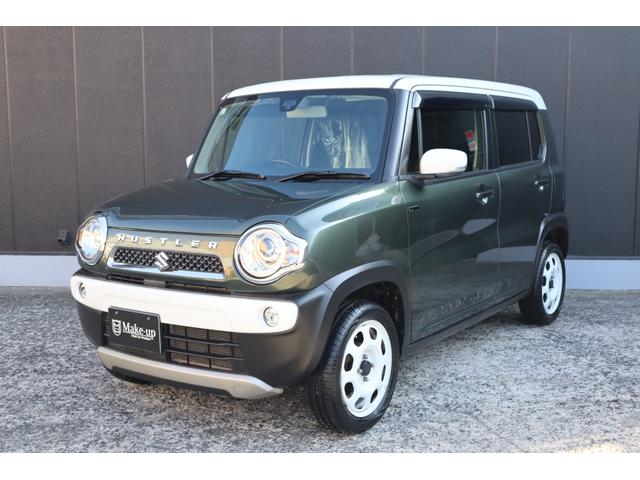 ハスラー Ｊスタイル　ワンオーナー　スマートキー　レーダーブレーキサポート　　アイドリングストップ　ナビ　Ｂｌｕｅｔｏｏｔｈ　ＥＴＣ　ツートンカラー　シートヒーター　新品バッテリー（2枚目）