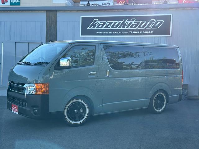 ハイエースバン ロングスーパーGL アーバンカーキ/2WDガソリン/アースカラーパッケージ/ローダウン/アメリカンスタイル/ライトカスタム/カスタムベース車両/車中泊仕様/アウトドア仕様/サーファー仕様/(2枚目)