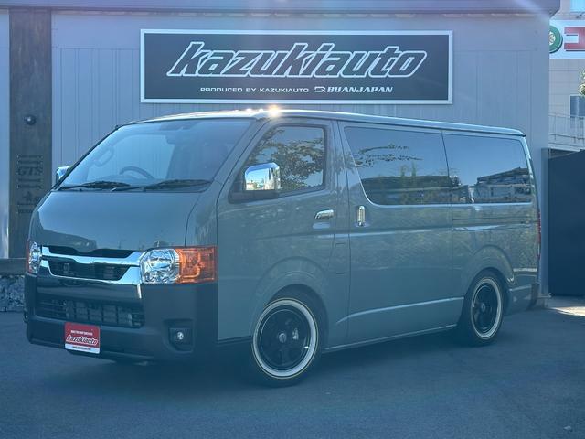ハイエースバン ロングスーパーGL アーバンカーキ/2WDガソリン/アースカラーパッケージ/ローダウン/アメリカンスタイル/ライトカスタム/カスタムベース車両/車中泊仕様/アウトドア仕様/サーファー仕様/(3枚目)