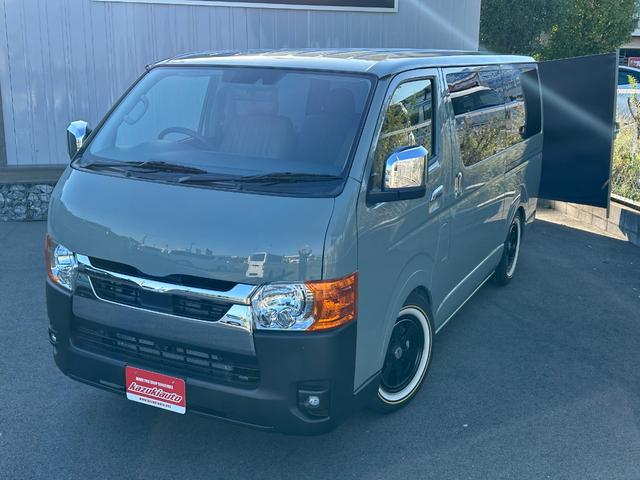 ハイエースバン ロングスーパーGL アーバンカーキ/2WDガソリン/アースカラーパッケージ/ローダウン/アメリカンスタイル/ライトカスタム/カスタムベース車両/車中泊仕様/アウトドア仕様/サーファー仕様/(4枚目)