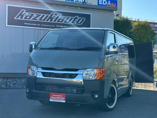 ハイエースバン ロングスーパーGL アーバンカーキ/2WDガソリン/アースカラーパッケージ/ローダウン/アメリカンスタイル/ライトカスタム/カスタムベース車両/車中泊仕様/アウトドア仕様/サーファー仕様/(9枚目)