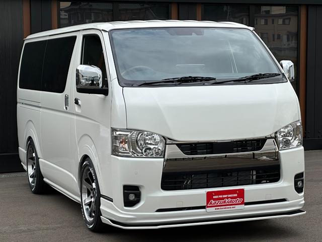 ハイエースバン スーパーＧＬ　ダークプライムＩＩ　ＢＵＡＮＪＡＰＡＮデモカー／ブラウンアンティーク仕様／ローダウン／ベッドキット／アルパインＢＩＧＸフローティングナビ／アルパイン１２．８型フリップダウンモニター（49枚目）